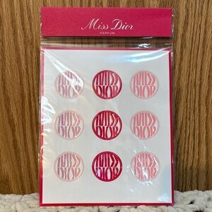 Miss Dior Parfum Red and Pink Decorative Stickers